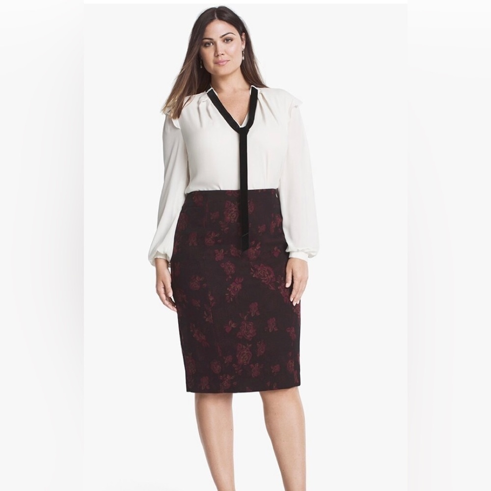 WHBM Velvet Tie Layered Top 12 NWT